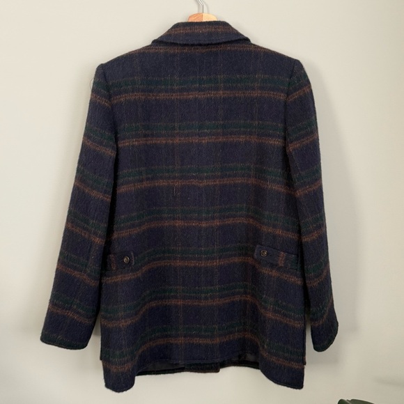 Havre’ Bernard by B Holtzman Women’s Wool Blend Vintage Plaid Coat Lined 8 - Picture 2 of 3